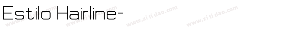 Estilo Hairline字体转换
